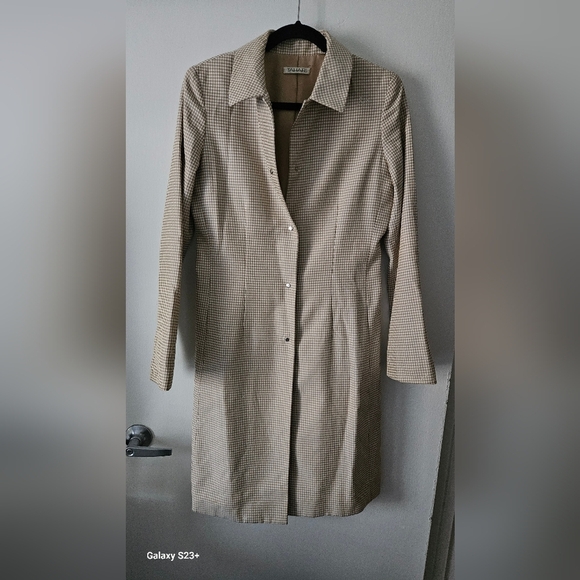TAHARI Pendleton Tan Trench Coat Lightweight Classic - Picture 2 of 10